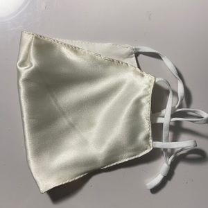 White silk facemask